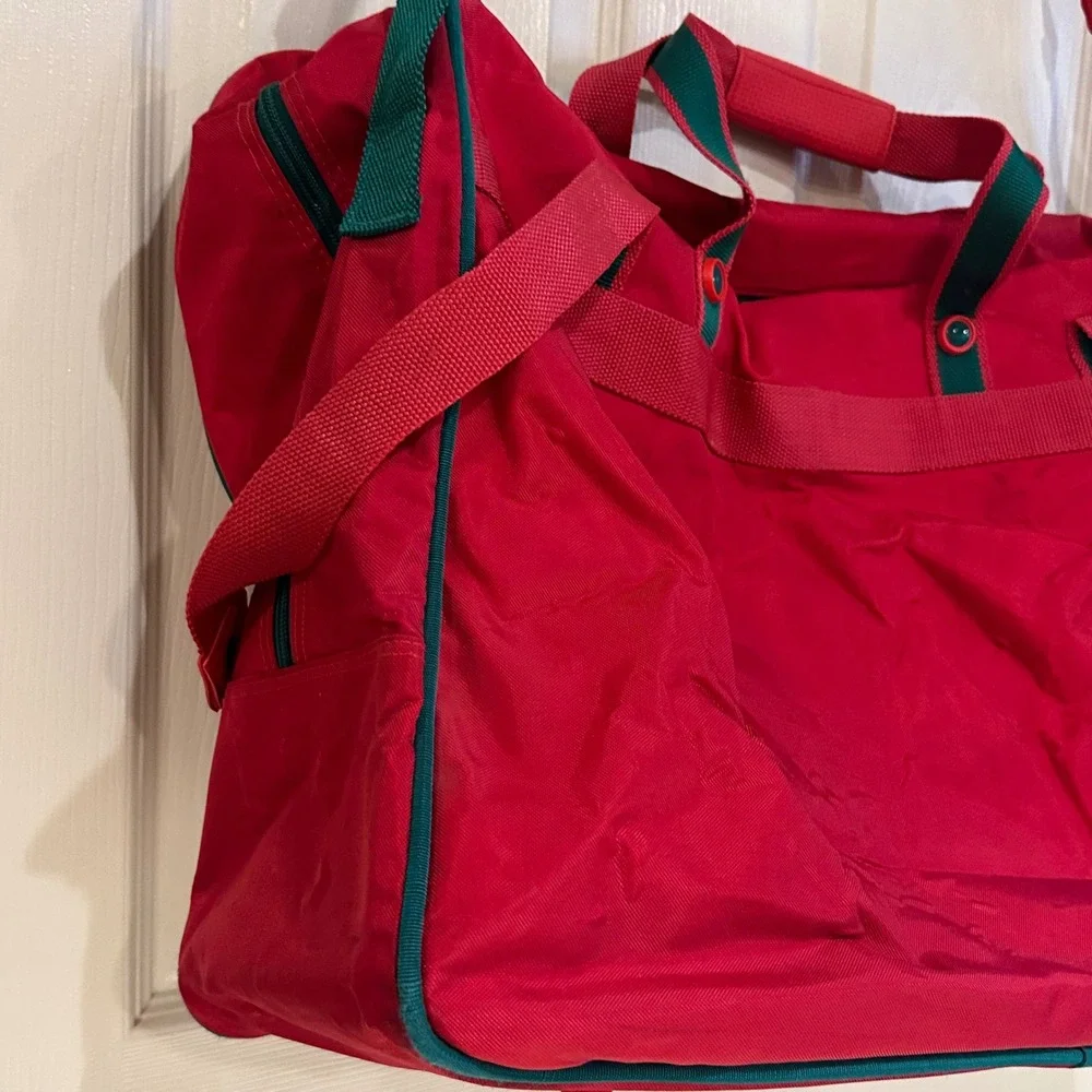 Vintage Coca-Cola Sportswear Red Nylon Duffel Bag Travel Weekender Gym Bag